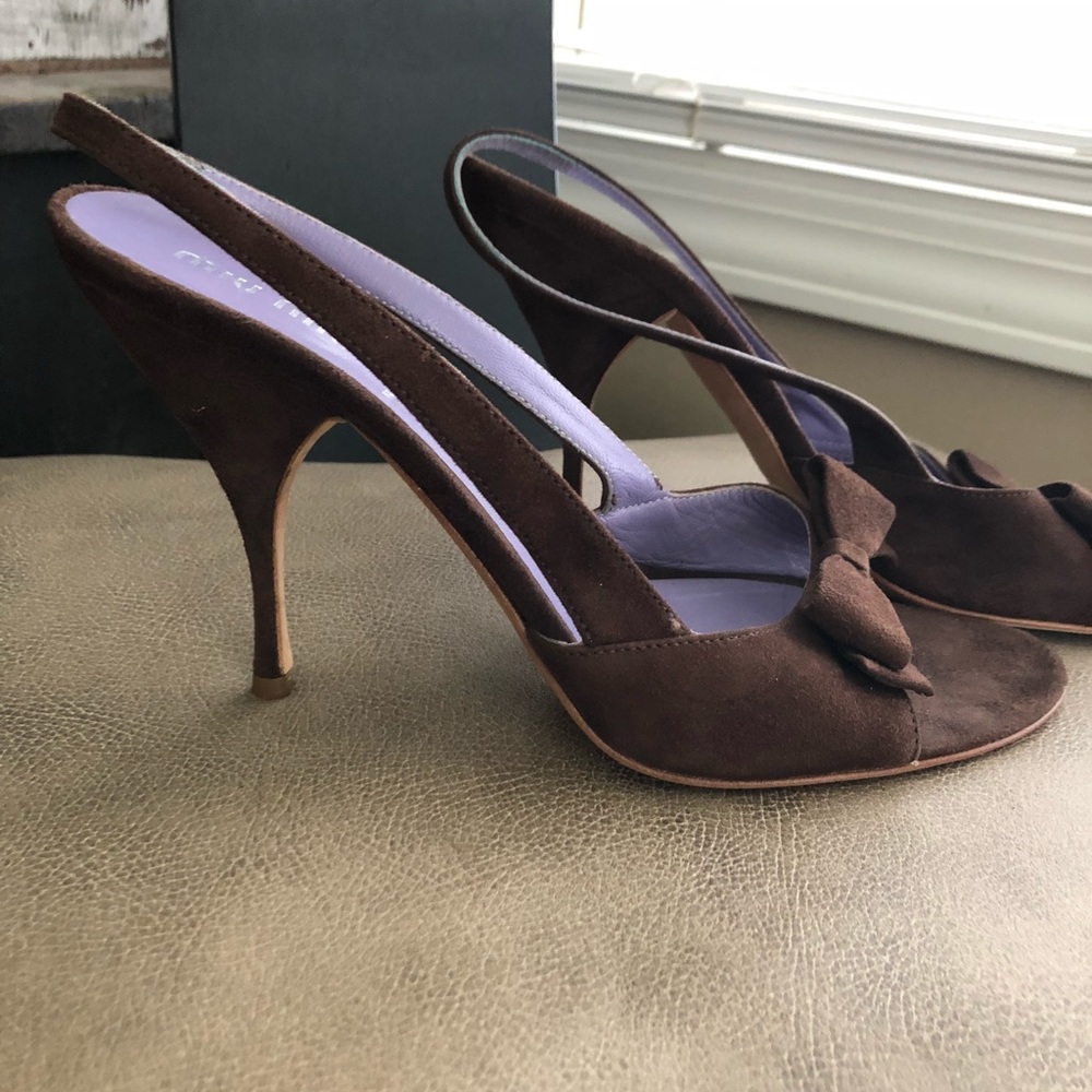 Miu Miu sling back heels